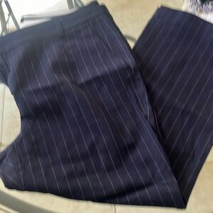 Navy, Ann Taylor cropped dress pants.
